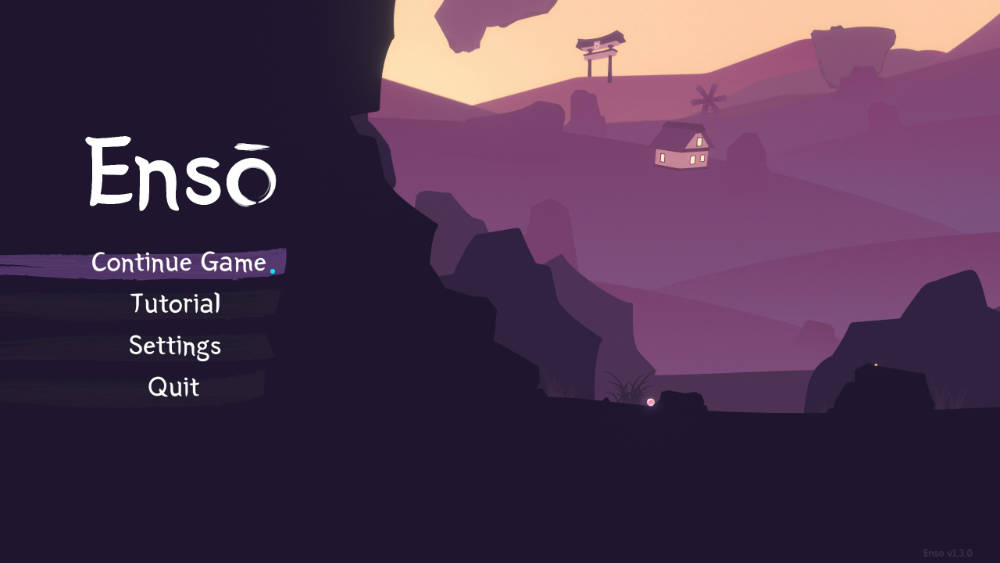 Screenshot of Enso&rsquo;s Menu UI.