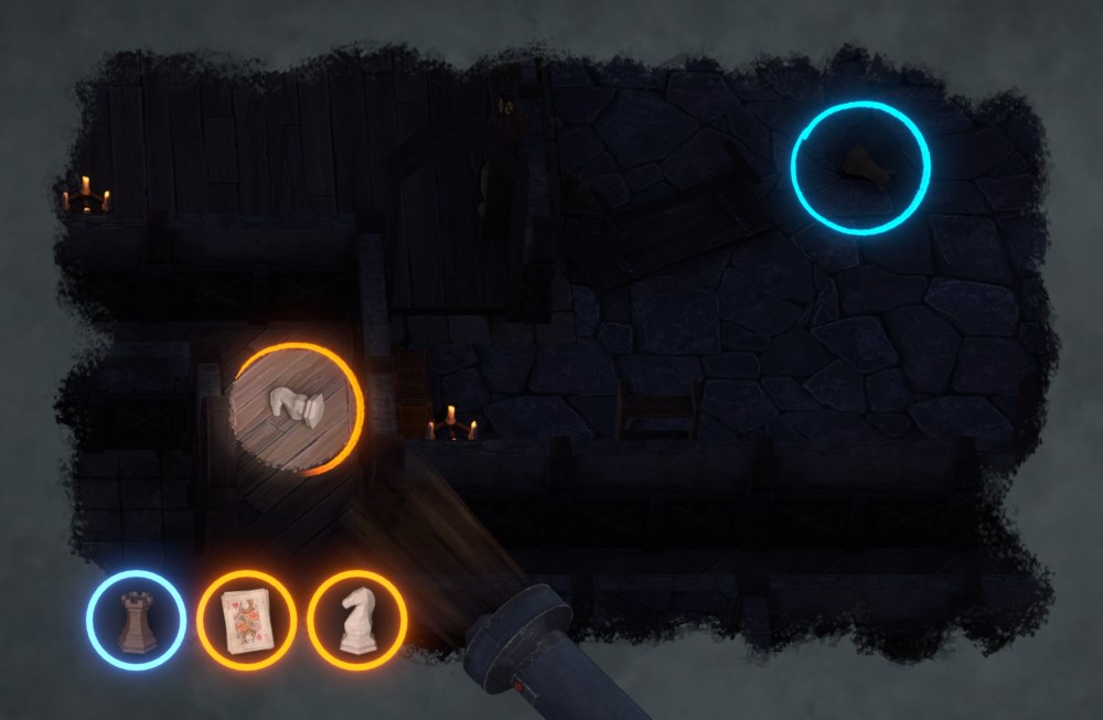 Screenshot of a &ldquo;find the object&rdquo; mini-game.